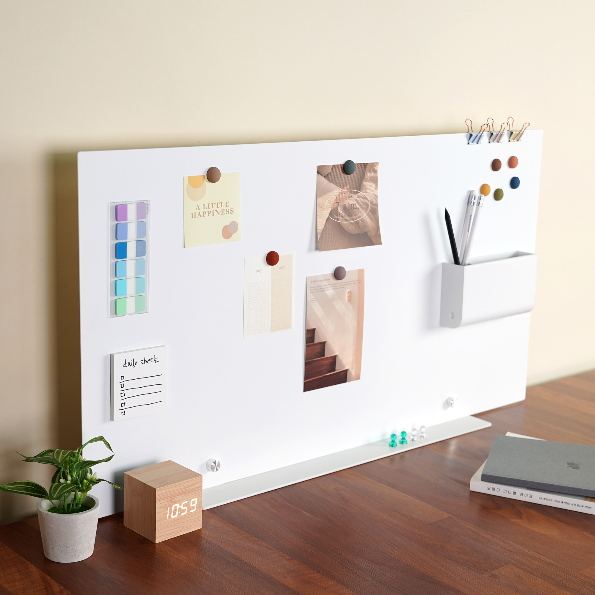 큐데스크 사무실 인테리어 책상파티션 철제 가림막 칸막이 클램프타입 낮은소형