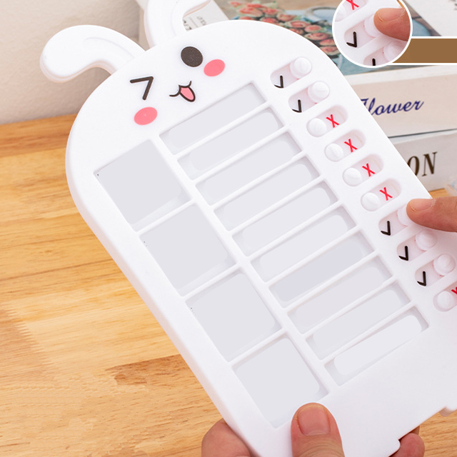 체크 투두리스트 하루 스케줄 밀어서 플래너 직장인 학생 아이 생활 계획표 노트 일과표 이미지 4