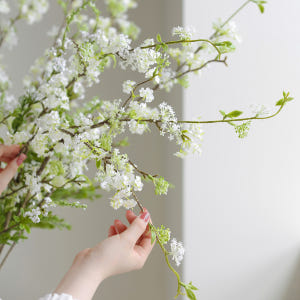 인조 설유화 조팝 싸리 생화같은 조화 꽃 대형 나뭇가지 인테리어 장식 실사용 후기 | 효과 있을까? - 상품 이미지 1