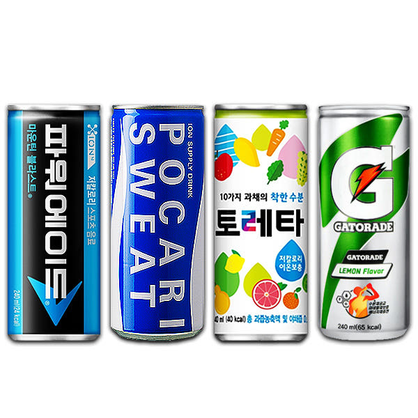 중앙몰 파워에이드 토레타 포카리스웨트 게토레이 240ml 20캔 세트 이온음료