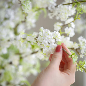 인조 설유화 조팝 싸리 생화같은 조화 꽃 대형 나뭇가지 인테리어 장식 실사용 후기 | 효과 있을까? - 상품 이미지 2