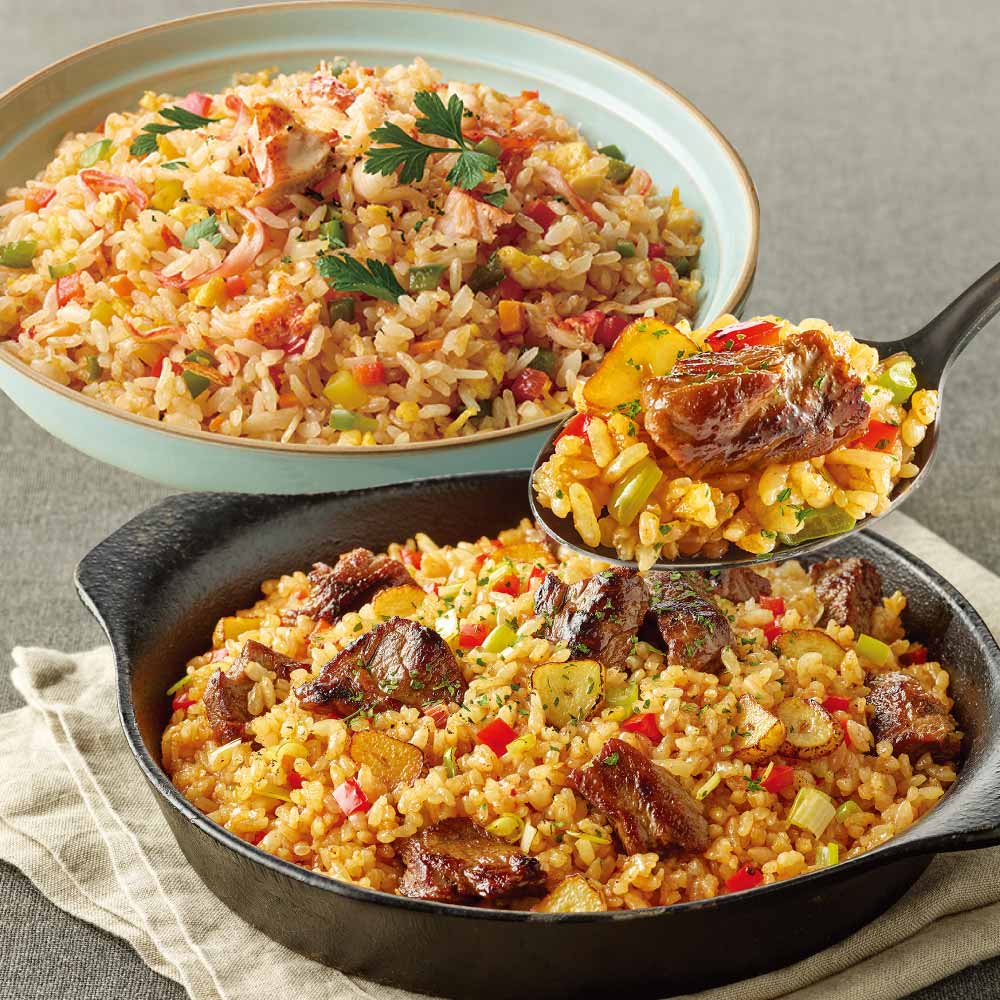 [슈퍼적립] 애슐리 갈릭 스테이크 볶음밥 4인분 + 랍스터 볶음밥 4인분 외 10종