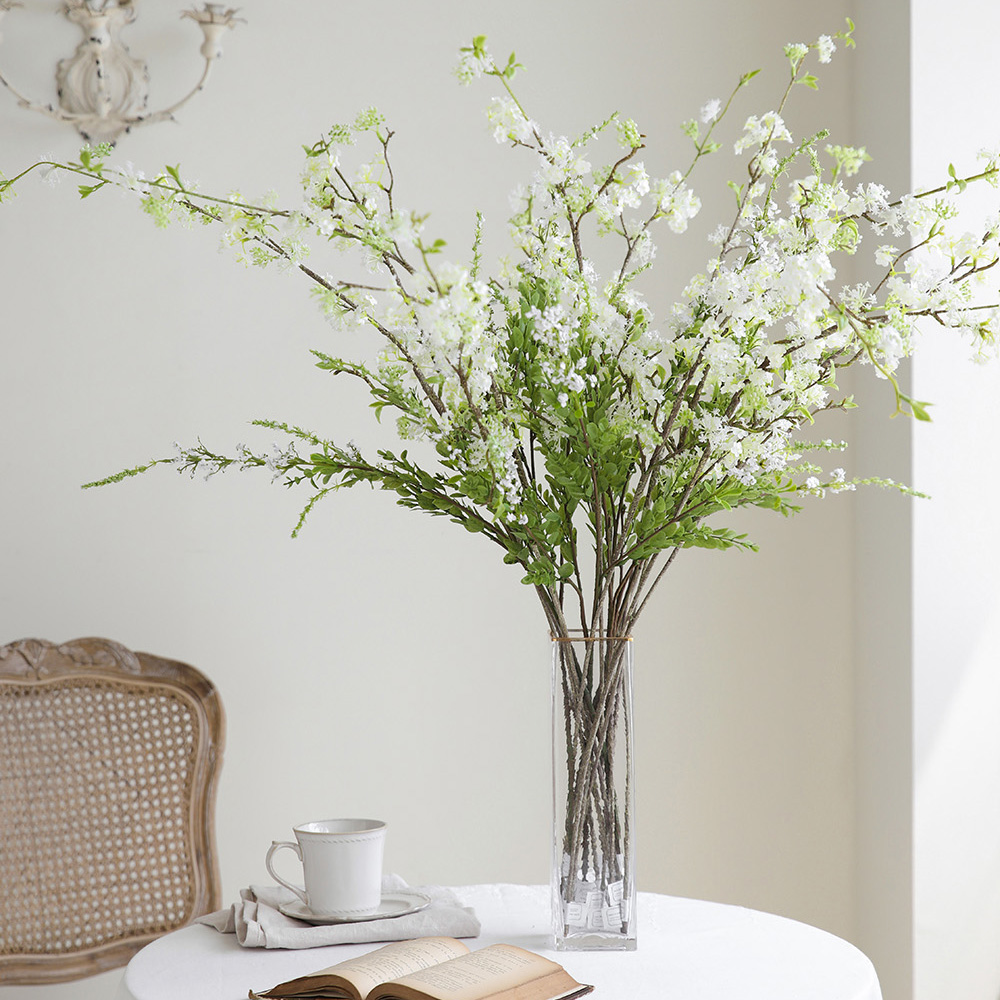 인조 설유화 조팝 싸리 생화같은 조화 꽃 대형 나뭇가지 인테리어 장식 이미지 4