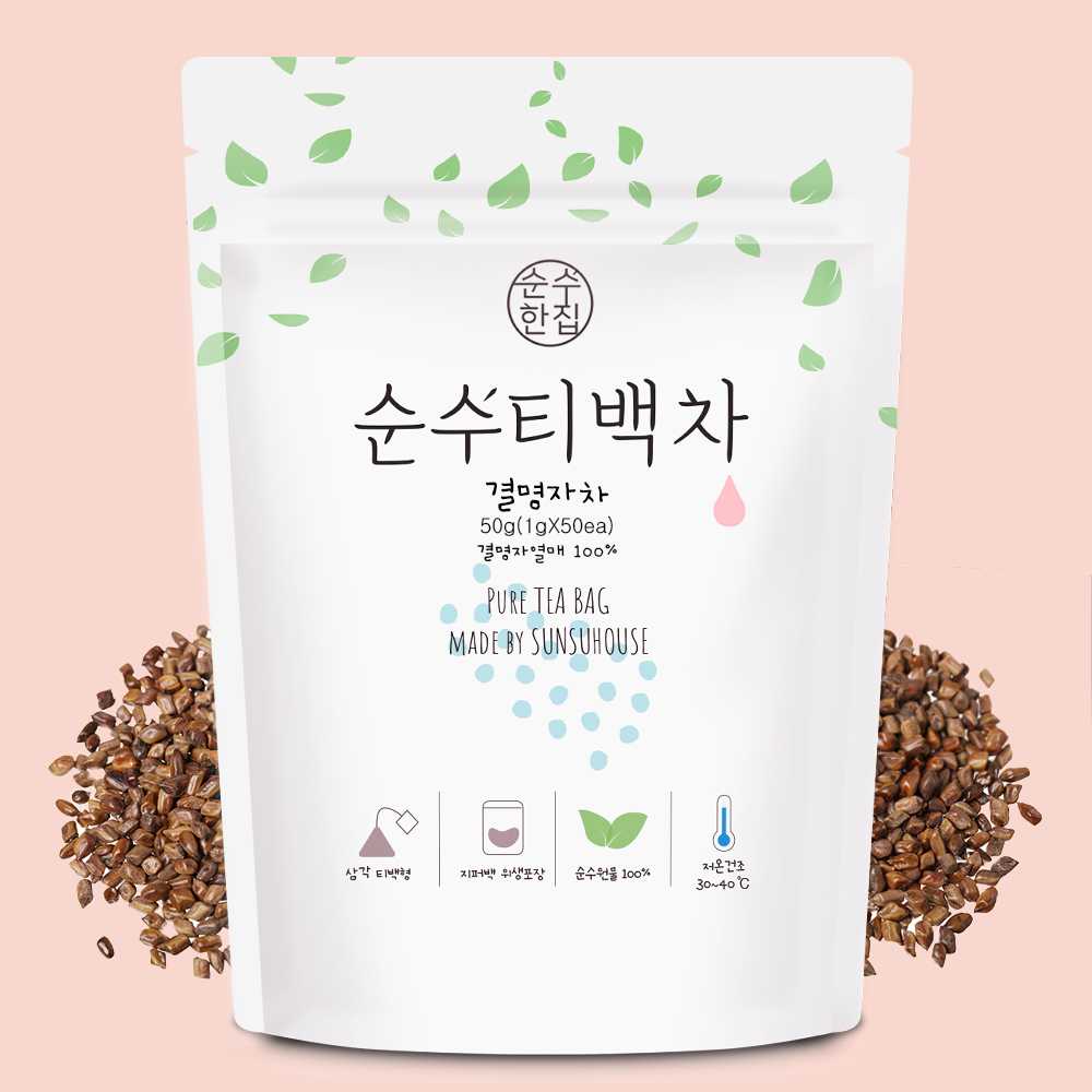 순수한집 국산 볶은 결명자차 티백 50개입 - 상품 이미지