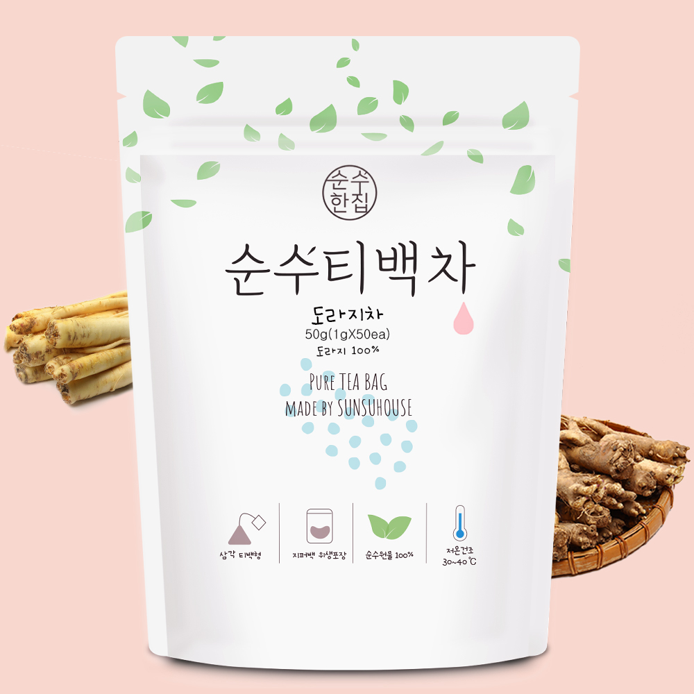 순수한집 국산 도라지차 티백 50개입 - 상품 이미지