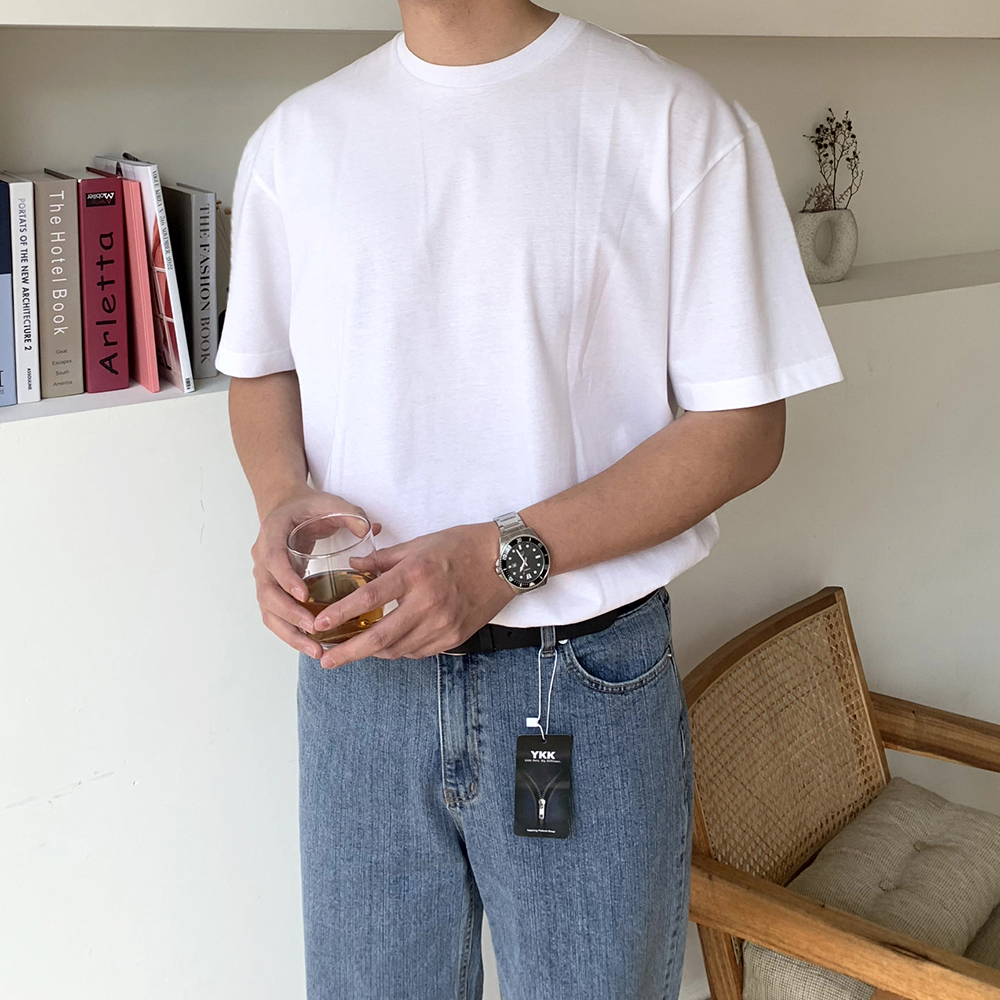 수피마반팔 목안늘어나는 남자반팔티 laine반팔 이미지 2