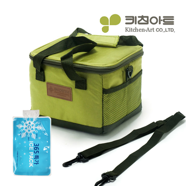 키친아트 쿨러백 보냉백 접이식 캠핑 도시락 보냉가방 5L - 상품 이미지