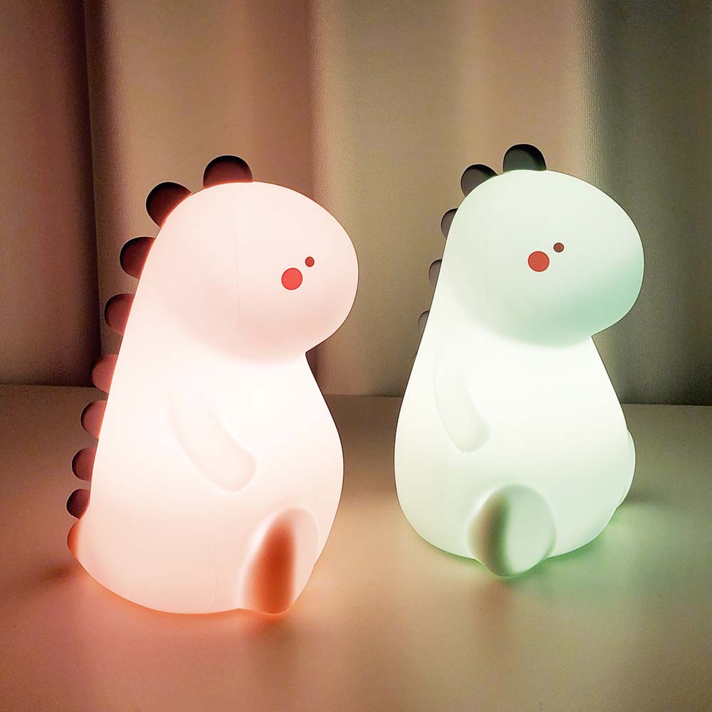 젤센 LED 무선 충전 말랑이 공룡 무드등 + 리모컨 - 상세 이미지 2