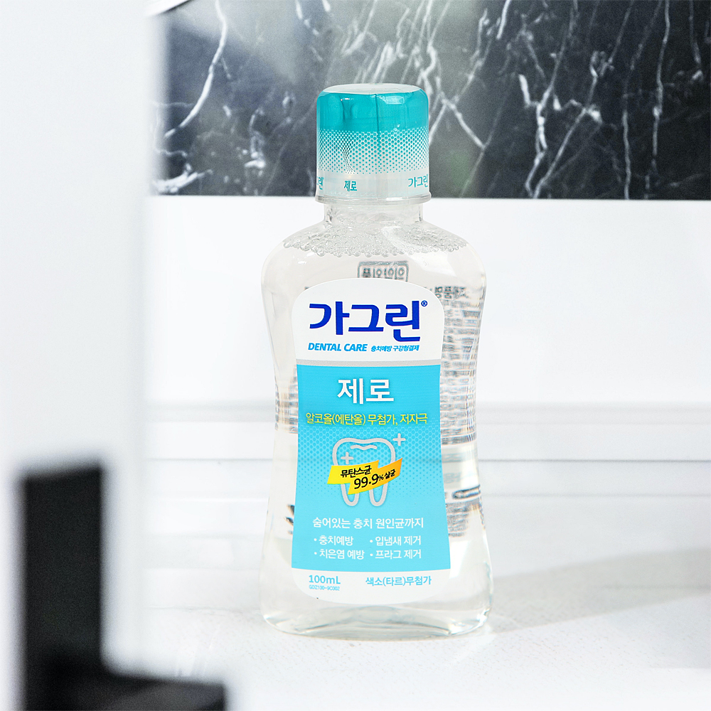 동아제약 가그린 구강청결제 100ml 제로 충치예방 구취 프라그 제거 - 상품 이미지