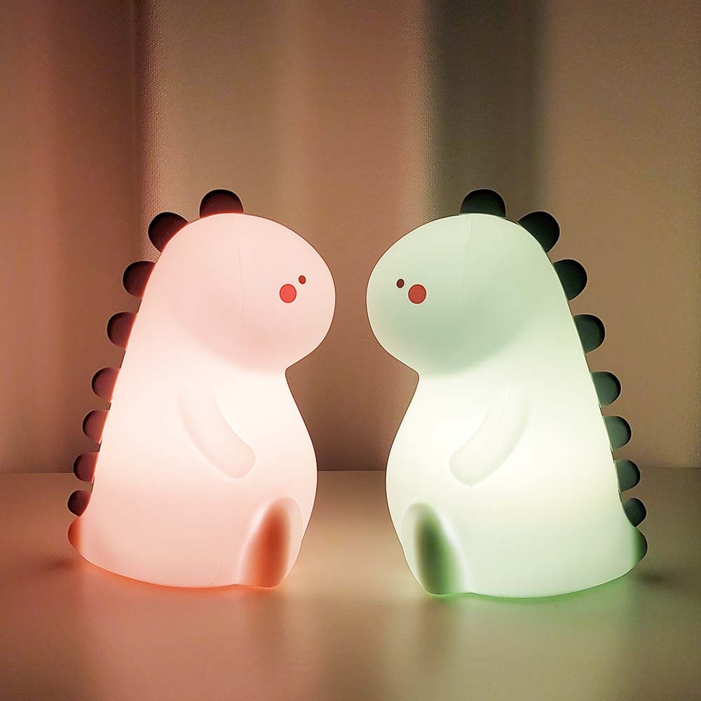 젤센 LED 무선 충전 말랑이 공룡 무드등 + 리모컨 - 상품 이미지