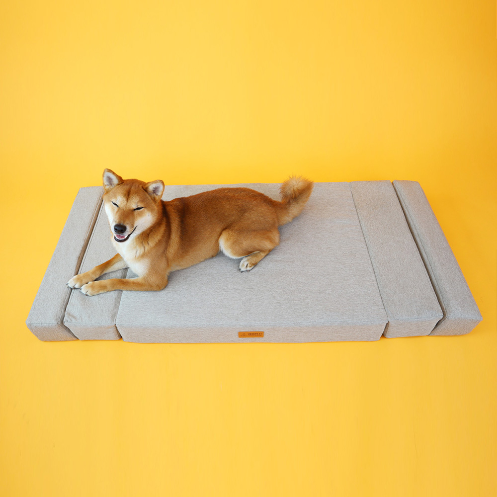 개과천선 접이식 침대 폴더블 애견 방석 강아지방석 슬개골예방 쿠션 초대형견 130cm