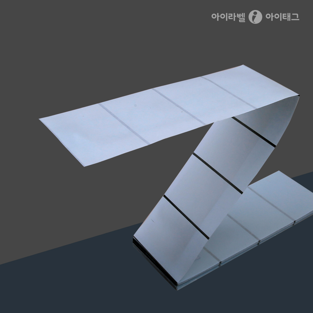 아이라벨 투명 방수 접이식 라벨 ZL100149LT-100x149mm / 소 X 1500라벨 - 상품 이미지
