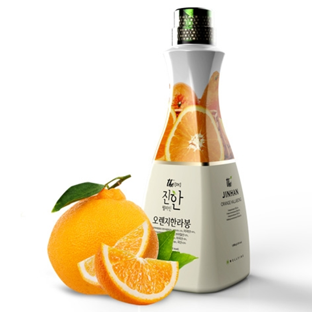 웰파인 더진한 오렌지한라봉에이드 농축액 음료베이스 1.5kg 카페재료+펌프지원