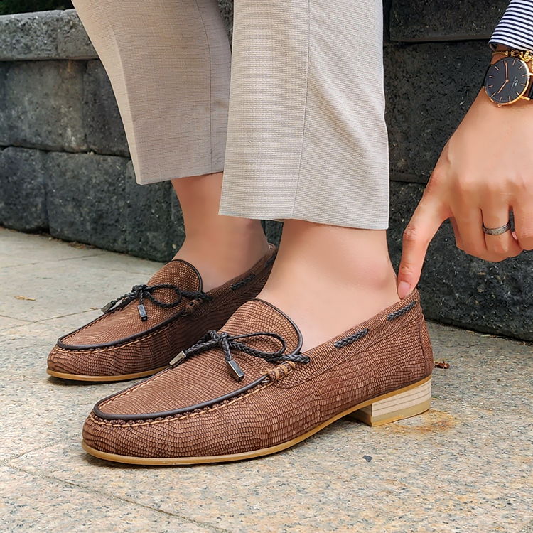 리자드 트리플로퍼 수제화 이태리소가죽 구두