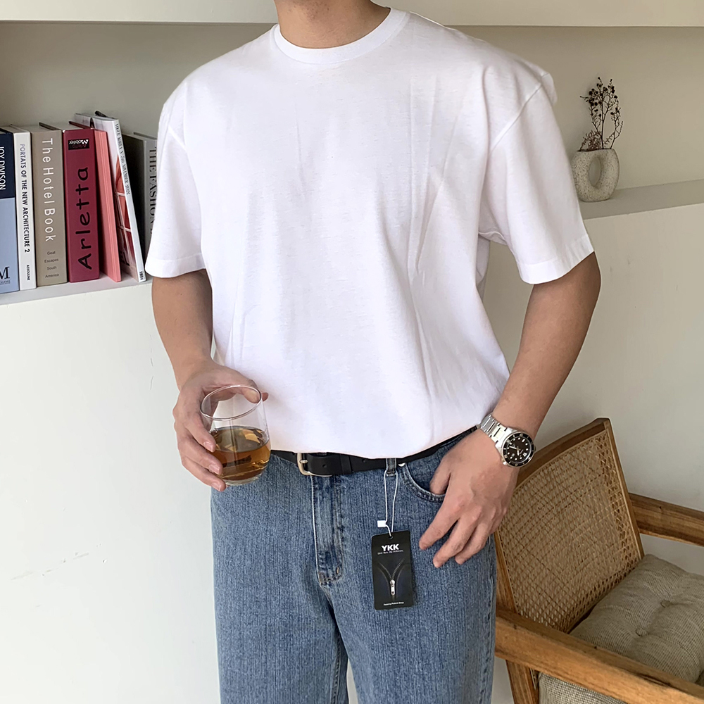 수피마반팔 목안늘어나는 남자반팔티 laine반팔 이미지 3