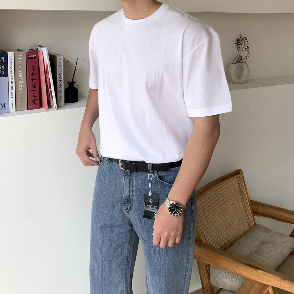수피마반팔 목안늘어나는 남자반팔티 laine반팔 이미지 4