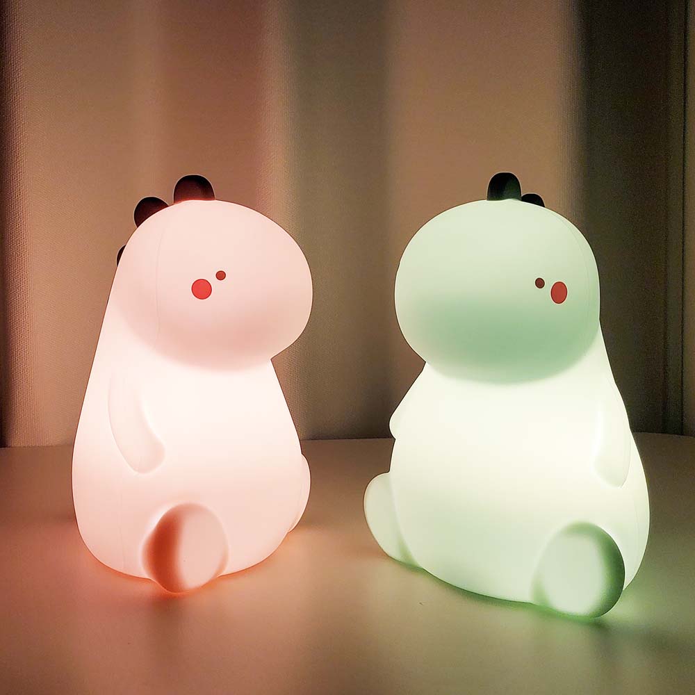 젤센 LED 무선 충전 말랑이 공룡 무드등 + 리모컨 - 상세 이미지 4