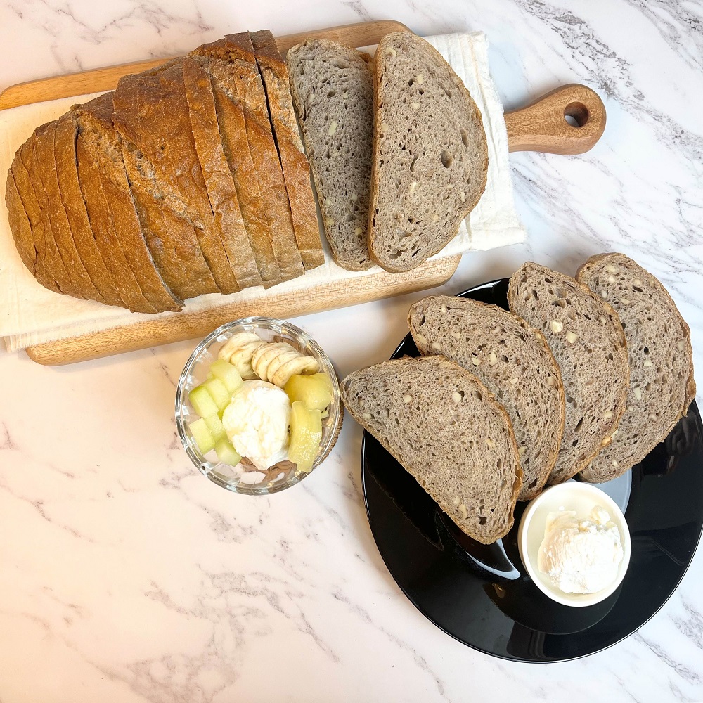 100프로 통밀빵 뺑콩플레 1kg 오픈 샌드위치 식전 비건빵 모닝빵 맛집 깜빠뉴