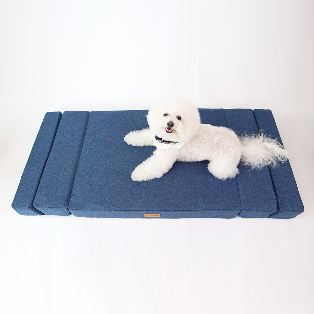 개과천선 접이식 침대 폴더블 애견 방석 강아지방석 슬개골예방 쿠션 초대형견 130cm