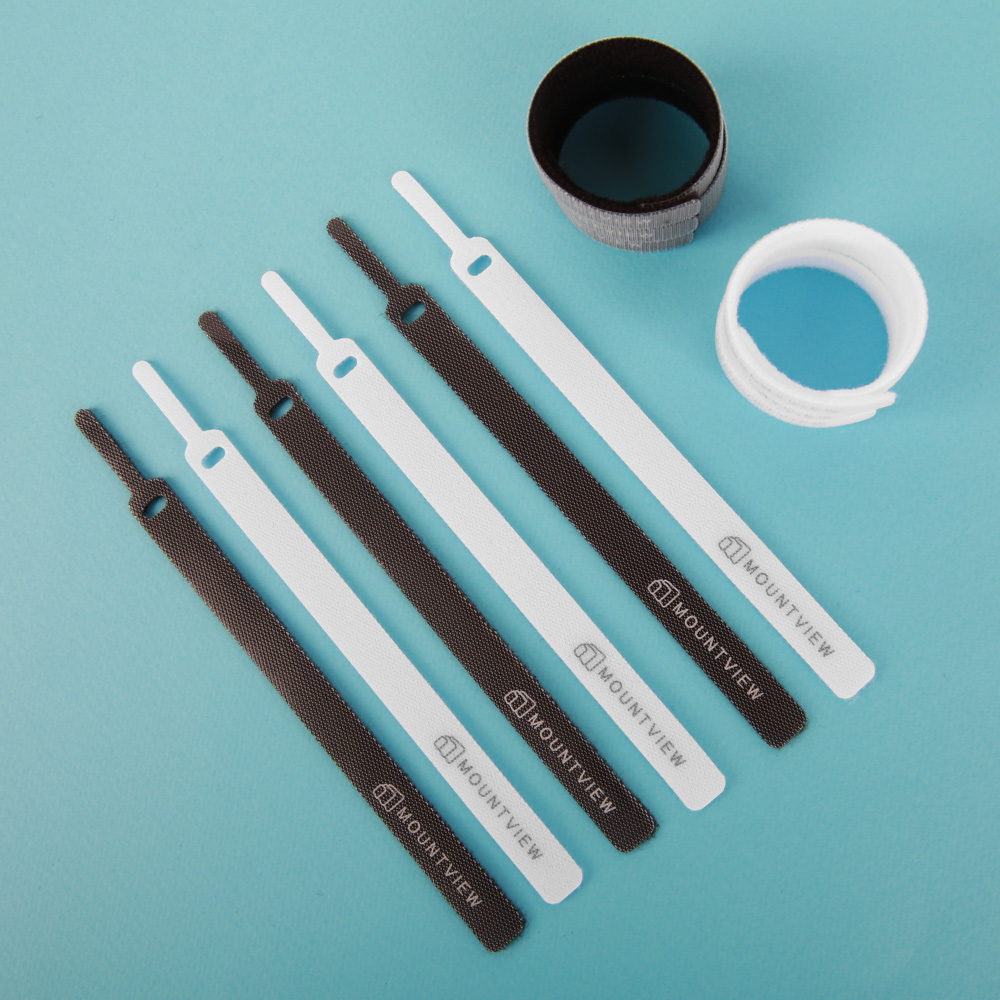 전선정리 벨크로 케이블타이 30개입 블랙/화이트 150mm