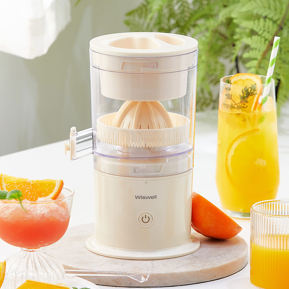 위즈웰 휴대용 착즙기 무선 스퀴져 레몬 오렌지 자몽 과일 쥬서기 과즙기 기계 스퀴저 생생
