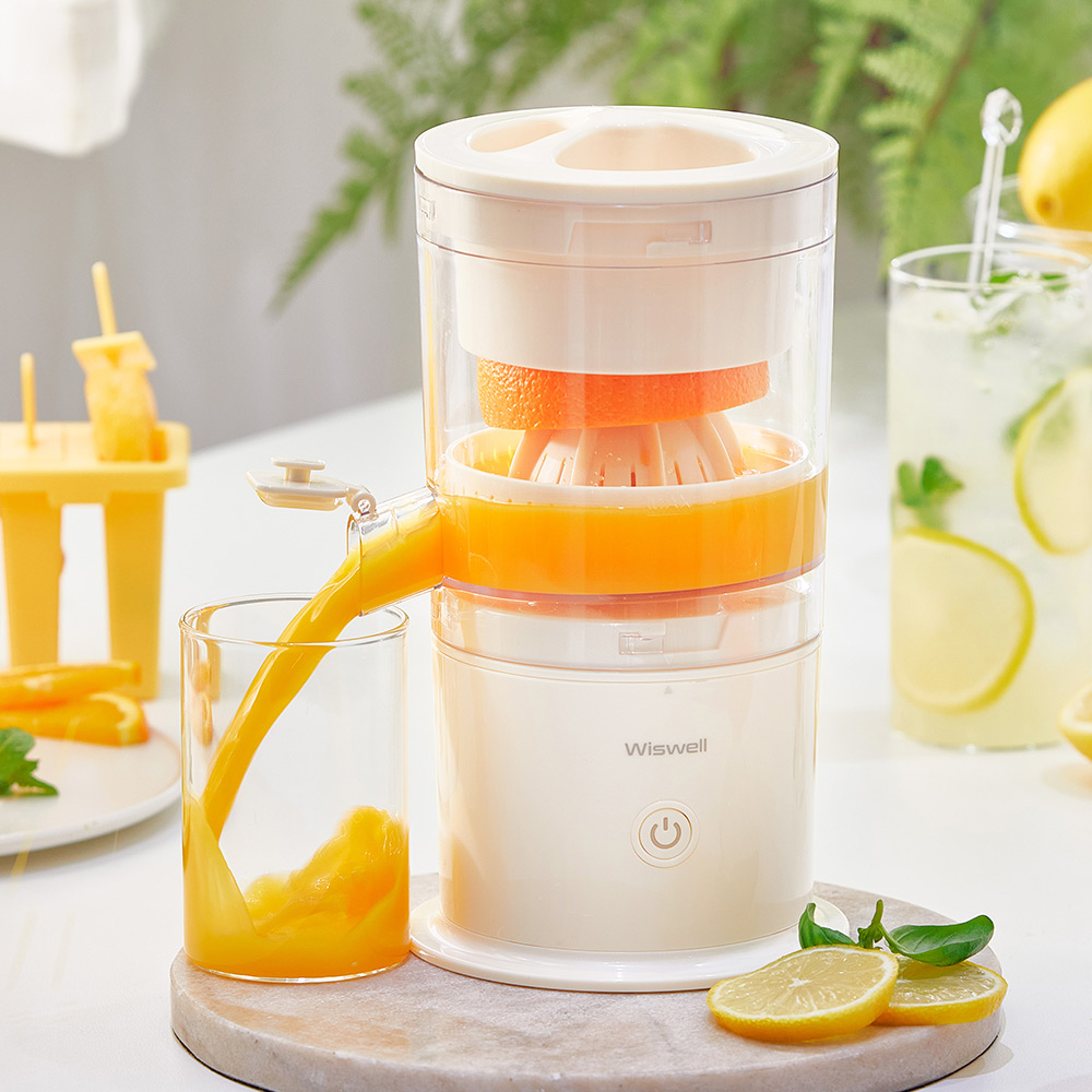 위즈웰 휴대용 착즙기 무선 스퀴져 레몬 오렌지 자몽 과일 쥬서기 과즙기 기계 스퀴저  WJ220