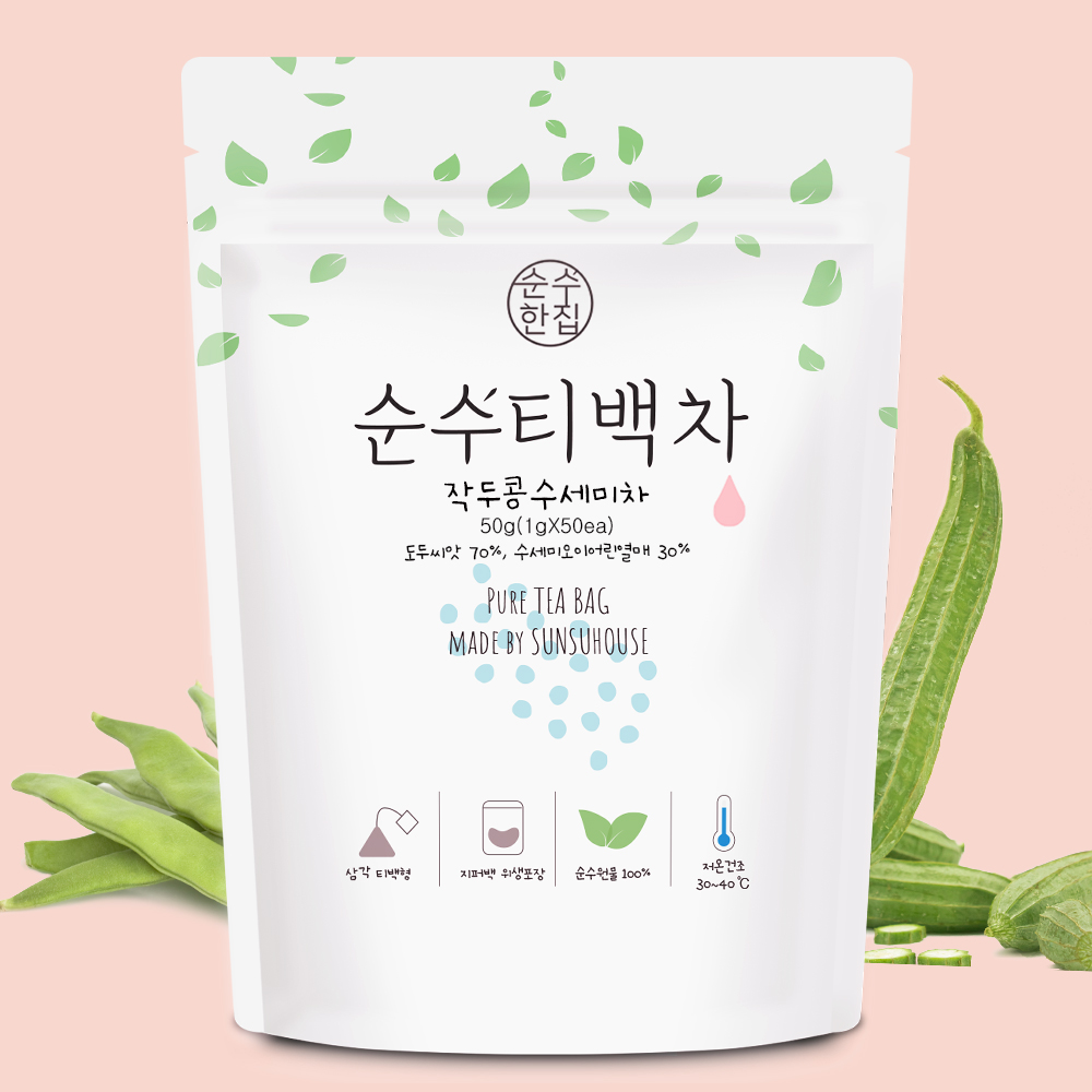 순수한집 국산 작두콩수세미차 티백 50개입