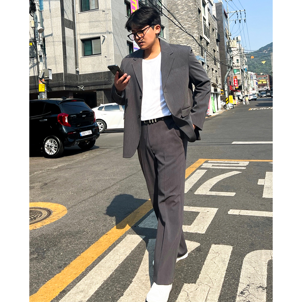 남자 소가죽 통가죽 벨트 혁대 - 상세 이미지 3