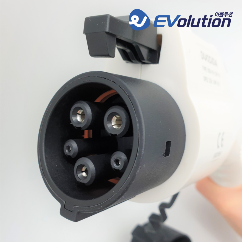 전기차충전기 B타입 완속 충전 케이블 5핀 커넥터 32A 7kW 가정용 이동형 3m