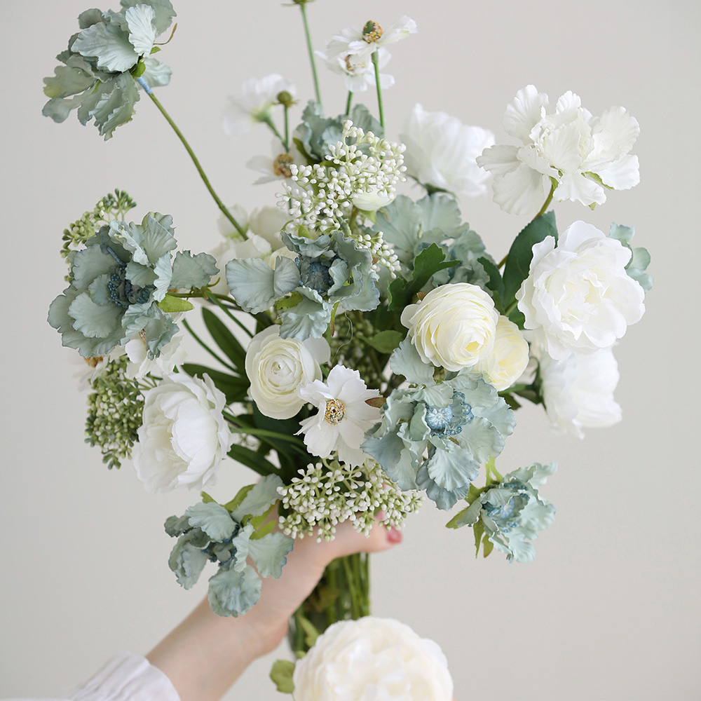 라이스 플라워 꽃 열매 생화같은 조화 가지 인테리어 장식 수국 유칼립투스 이미지 3