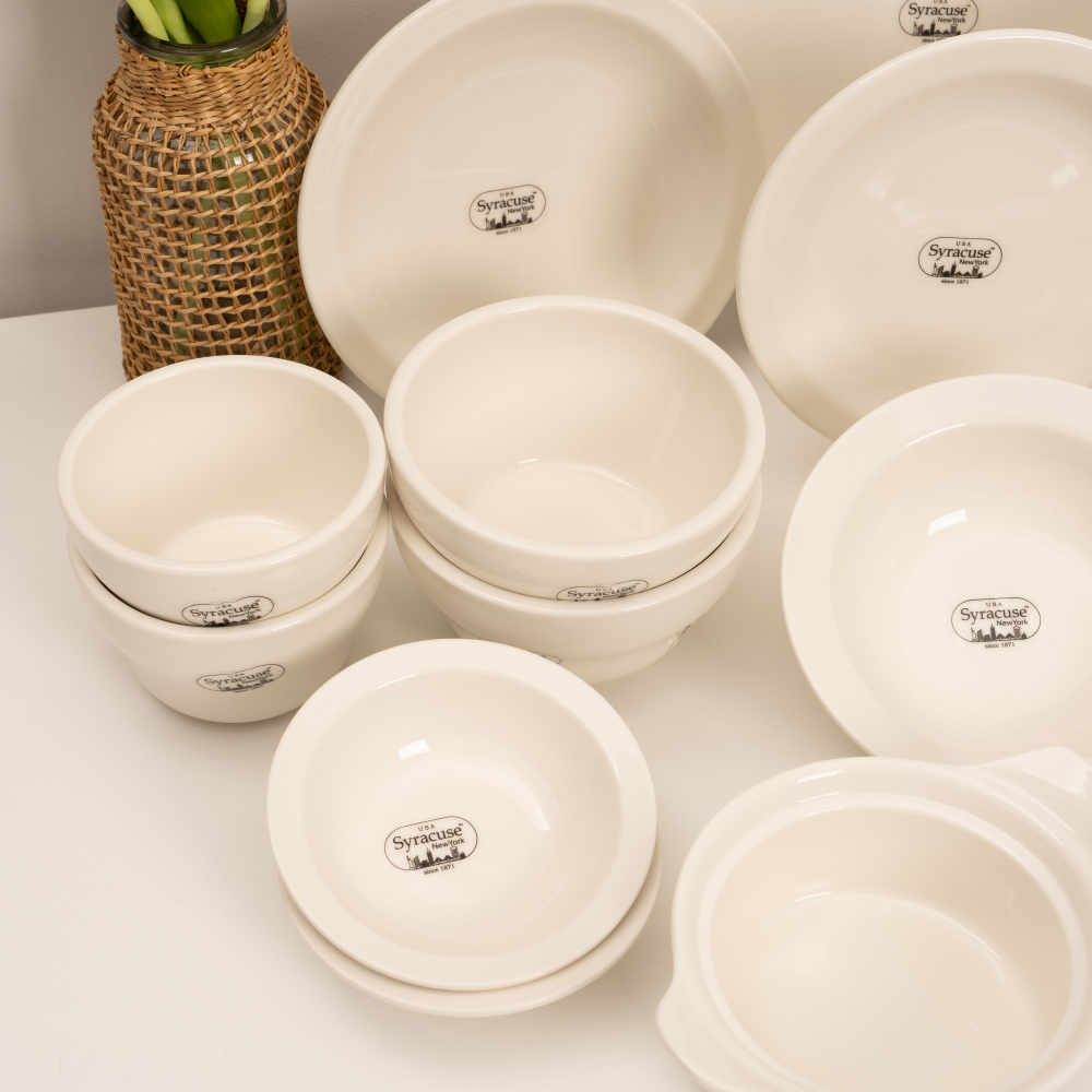 시라쿠스 뉴욕 4인 그릇세트 B형 18P 신혼 식기세트 화이트