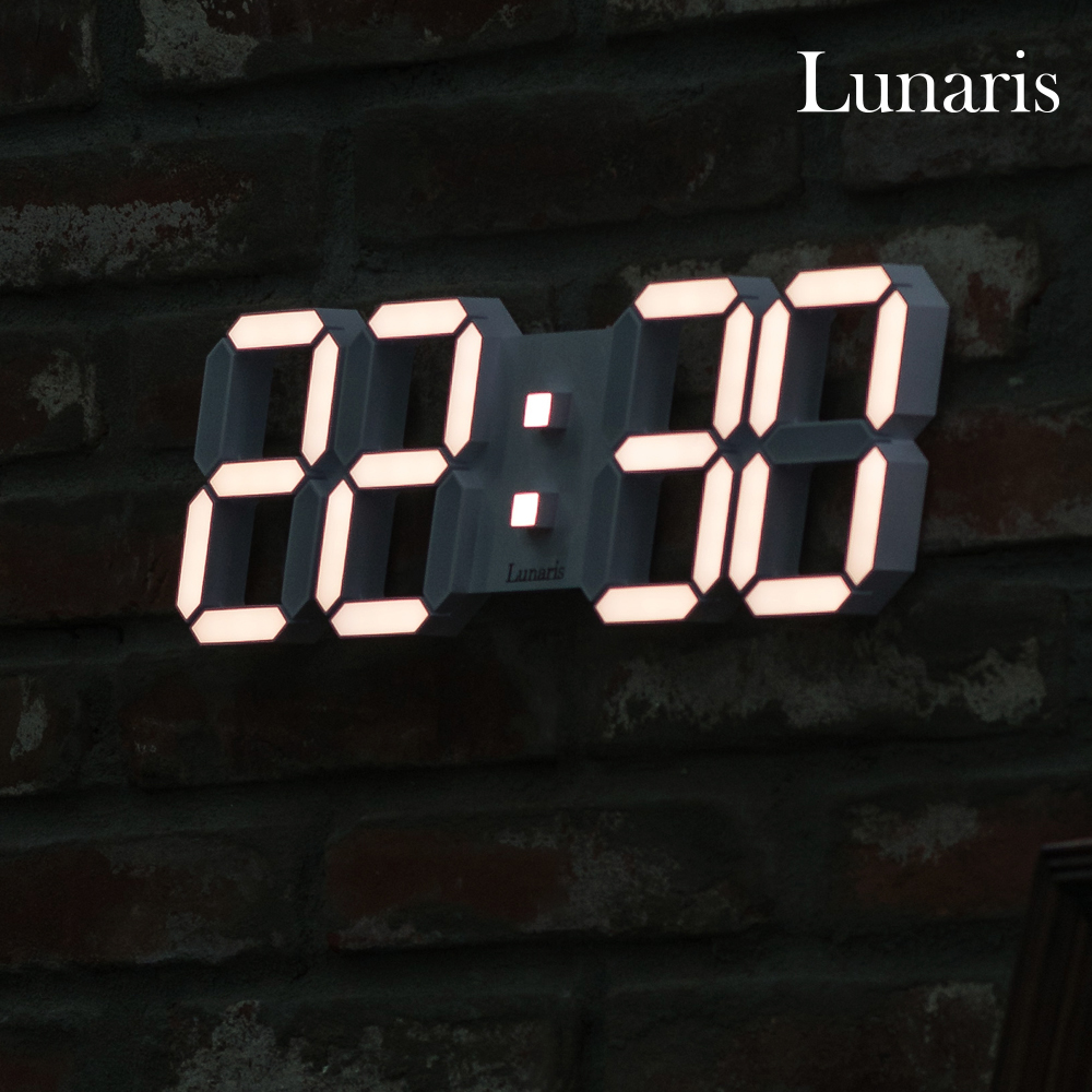 국산 루나리스 위성 GPS 3D LED 숫자 벽걸이 시계 38cm 이미지 6