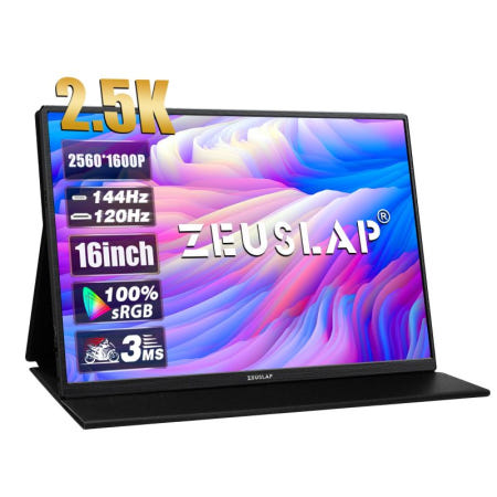 [해외]제우스랩 P16K 16인치 144Hz 휴대용 모니터 터치 ZEUSLAP 포터블 Touch 게이밍