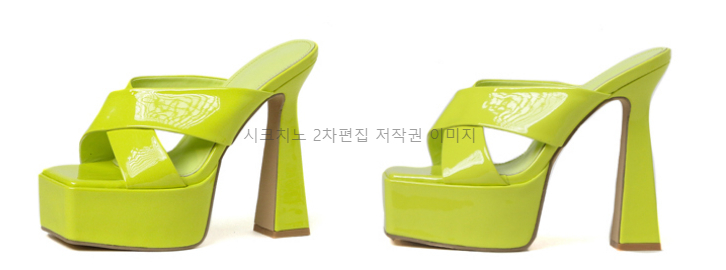 라프넬 15cm 에나멜 가보시 키높이 통굽 뮬 킬힐 샌들 4color 상세 이미지 37