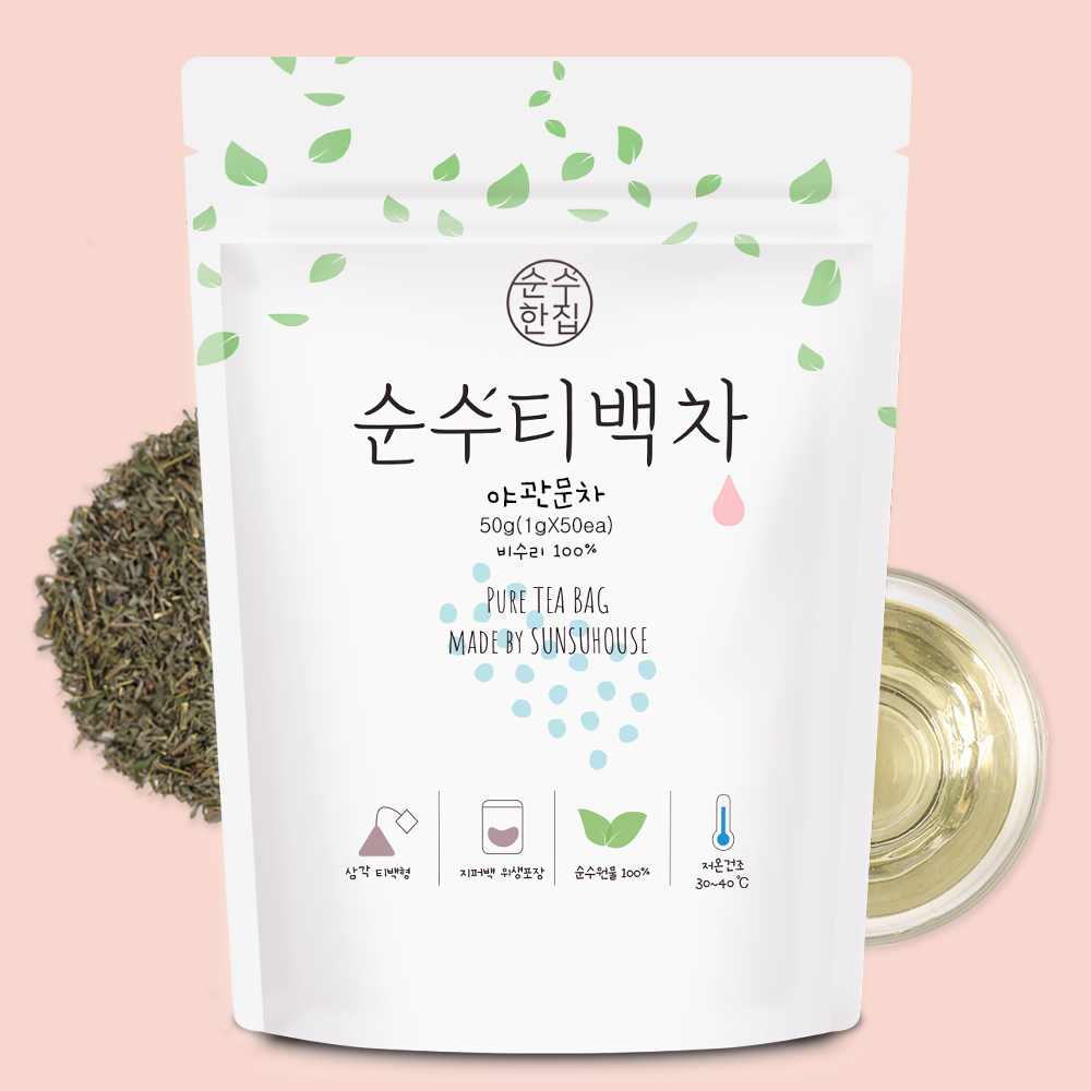 순수한집 국산 야관문차 비수리차 티백 50개입 - 상품 이미지