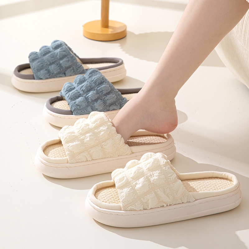 퀄팅 실내슬리퍼 거실화 구름 층간소음 슬리퍼 쿠션 키높이 거실 실내화