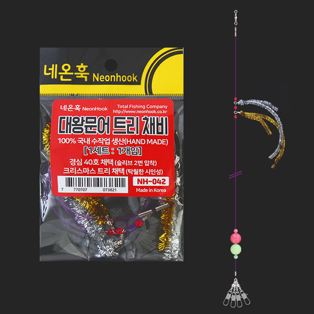 네온훅 대왕 문어 스커트 트리 채비 NH-041 NH-042 - 상품 이미지
