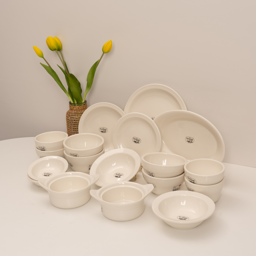 시라쿠스 뉴욕 4인 그릇세트 B형 18P 신혼 식기세트 화이트