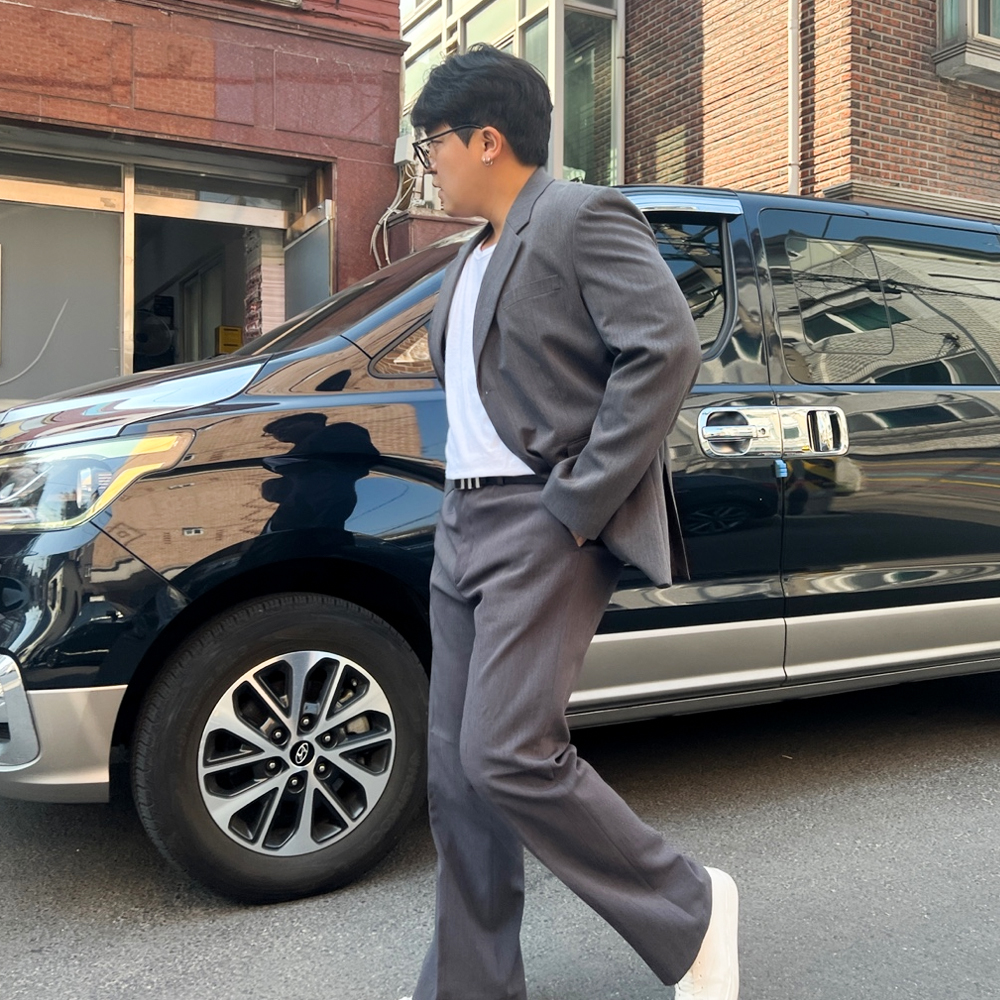 남자 소가죽 통가죽 벨트 혁대 - 상세 이미지 5