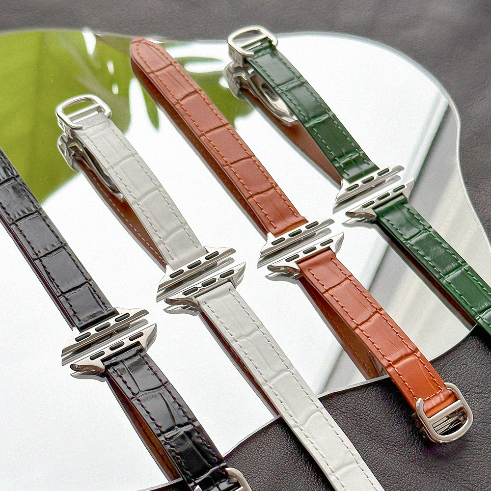 [1+1] 애플워치 가죽 스트랩 시리즈 DAL 38/40/41/42mm, DAL-02(화이트) 이미지 6