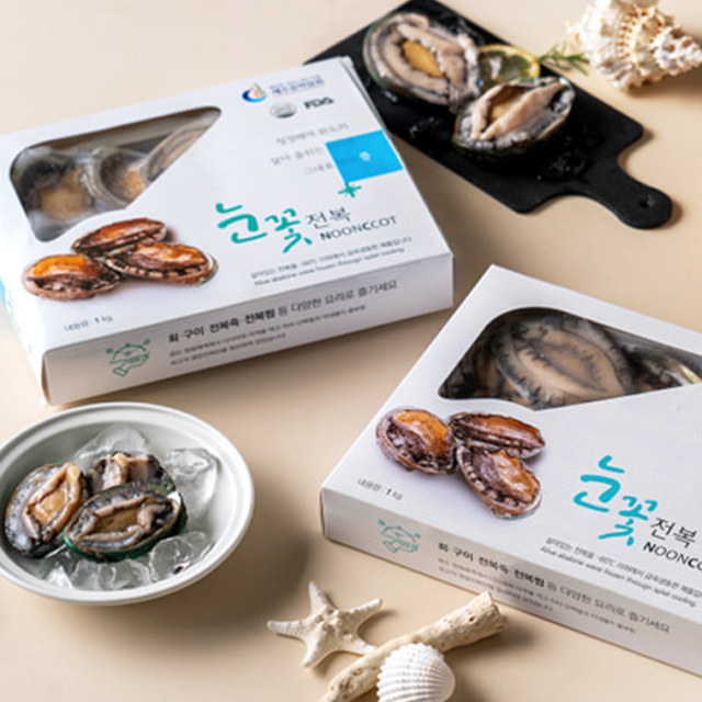 살아있는 전복을 세척 손질 전복 1kg 완도 전복 급냉 - 상세 이미지 2