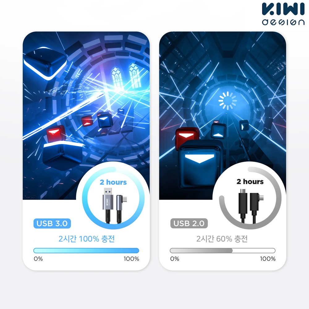 VR 링크케이블 키위 5M 홀더세트 메타퀘스트3 악세사리 - 상세 이미지 4