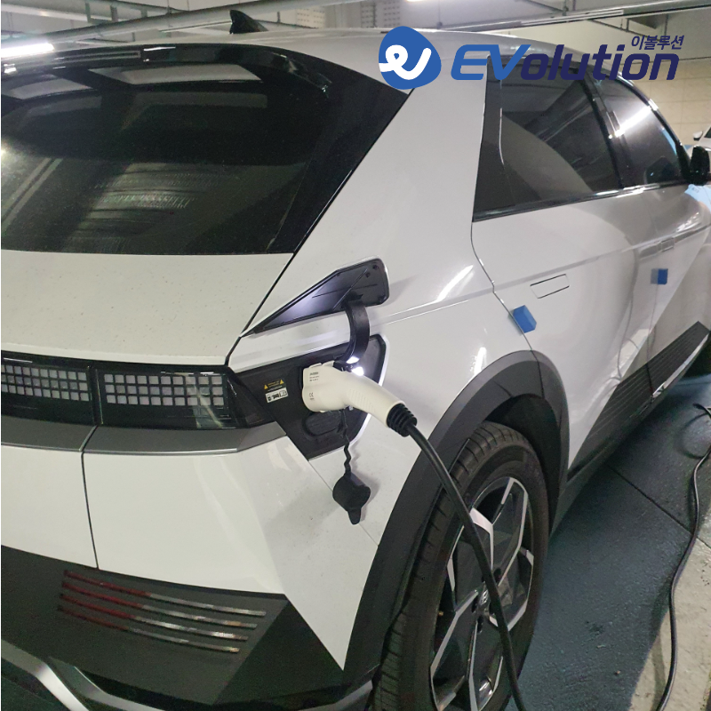 전기차충전기 B타입 완속 충전 케이블 5핀 커넥터 32A 7kW 가정용 이동형 3m