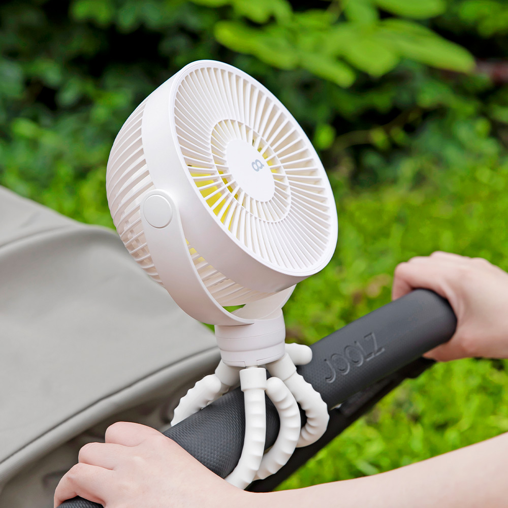 오아 무선 미니 휴대용 유모차 선풍기 플렉시블 거치대 문어발 저소음 선풍기