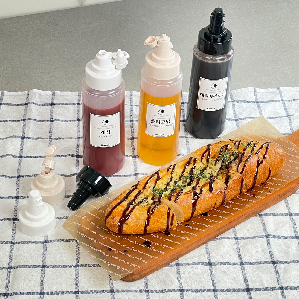 투웨이 소스통 시럽 꿀 케찹통 마요네즈 통 350ml 이미지 8