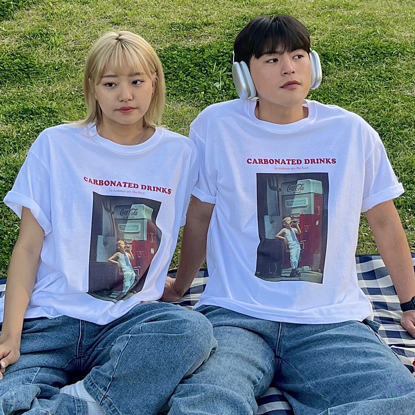 [UNISEX] 콜라보이 나염프린트 스트릿 반팔티 [3 Color] - 상품 이미지