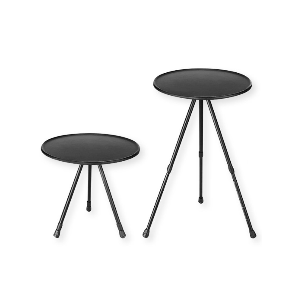 모아이캠핑 사이드 원형 테이블 높이조절 보조 야구장 경량테이블 실속형