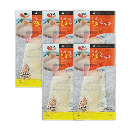 정화 전기구이진미오징어 55g, 5개
