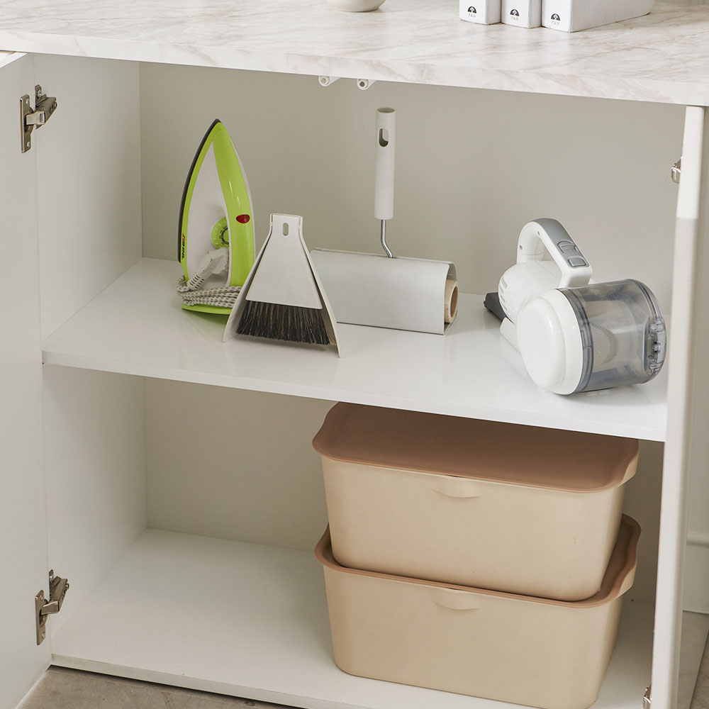 팝콘 분리수거함 쓰레기통 수납장 재활용 스윙도어 카페 사무실 탕비실 셀프바