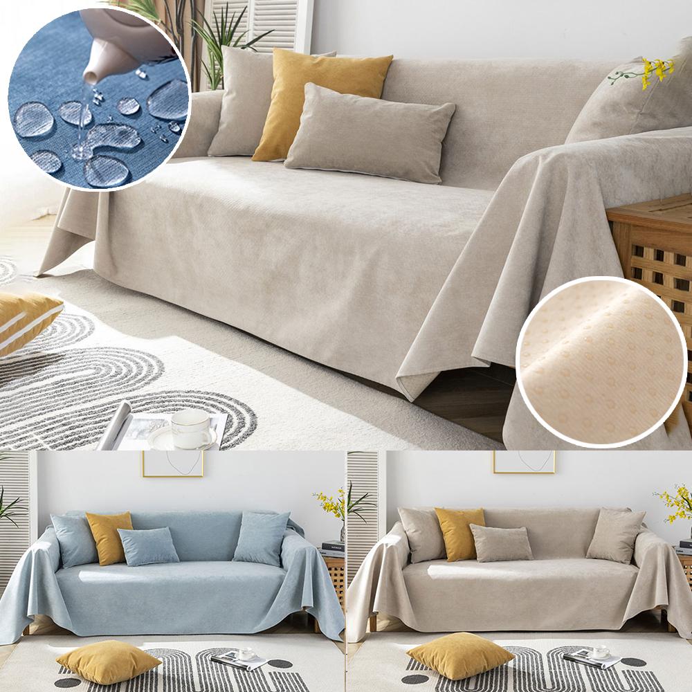 쇼파패드 넓은 돌 흙 소파 매트 토퍼 순면 커버 덮개 깔개 사계절 화이트 70x150